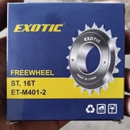 16T Gear and 16T Freewheel Exotic Brand