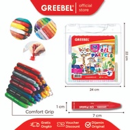 GREEBEL Crayon KIDS OIL PASTEL Complete / Crayon Oil Pastel 48C H contains 48 Colors
