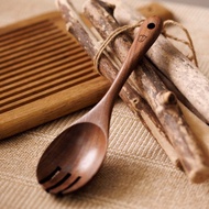 Islandoffer島嶼製作 黑胡桃木家用廚具套裝--木叉匙 (一件)