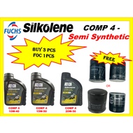 FUCHS SILKOLENE COMP 4 10W40 / 15W50 / 20W50 (1 LITER) / MOTORCYCLE ENGINE OIL / ENGINE OIL