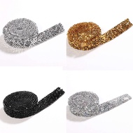 1 Yard Rhinestone Belt DIY Diamond Chain AB Diamond Belt Adhesive Mesh Diamond Patch Decorative Diam