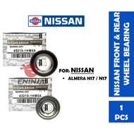 【READY STOCK】NISSAN Front & Rear Wheel Bearing For Nissan Almera N17 N17L (40210/43210-1HM0A)