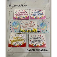Happy Birthday Foil Balloon Set / (Happy Birthday Balloon Set)
