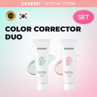 【BUNDLE】COSNORI COLOR CORRECTOR DUO (Romantic Pink Tone-up Cream 50ml & Dermatic Green Tone-up Cream