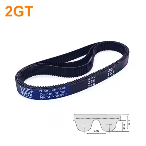 1Pcs Width 6mm 10mm 2GT/GT2 Rubber Timing Belt Length 88mm ~ 240mm (44Teeth - 120 Teeth) 2GT Closed 