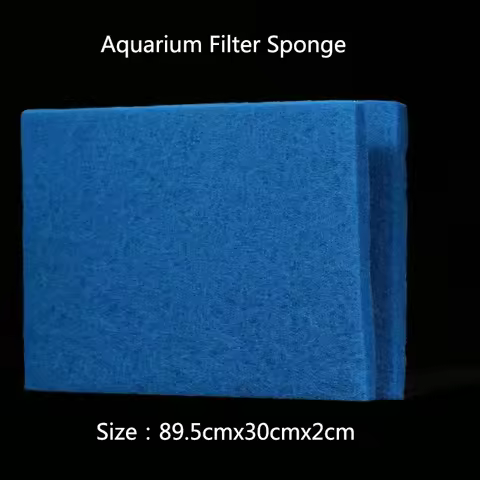 Blue Aquarium Filter Biochemical Cotton Sponge for Aquarium Fish Tank Bio Cotton Foam Skimmer 89x30x