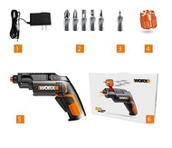 WORX Vickers 4Vสกรูไฟฟ้าชุดWX254.5ไขควงลิเธียมสว่านไฟฟ้า254