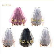 REDD Bachelorette Party Veil Short Wedding Veil Bride Veil Bride To- Be Veil