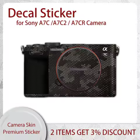 A7CM2 A7CR Film Wrap Covered Cover Case for Sony Alpha 7C II Decal Skin A7C2 A7C A7CR Camera Skin St