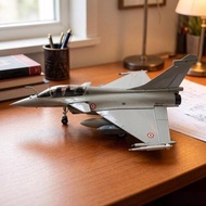 Pre-Assembled 1:72 Scale Rafale B Model Highly Detailed Diecast Fighter Jet Display Stand Included f