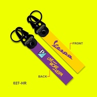 GANTUNGAN PREMIUM KEYCHAIN VESPA LIVE MORE MOTORCYCLE KEYCHAIN UNIQUE SOUVENIR VESPA SCOOTER MATIC S