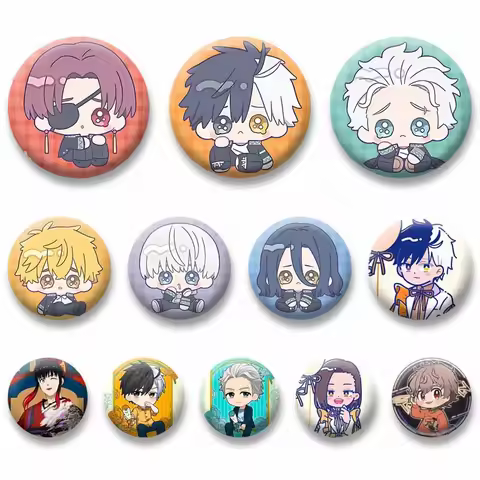 Cartoon Role Playing Badges Anime W-Wind B-Breaker Enamel Pins Manga Character Collectible Badges Ba