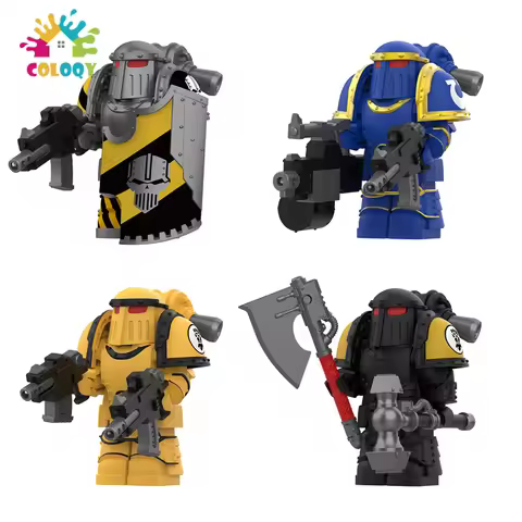 New Kids Toys Steel Warrior Building Blocks Armor Soldiers Mini Action Figures Toys For Kids Birthda