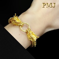 [Ai Mega Jewelery]Gold 916 Dragon Bracelet Chain (Earloop)