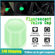 Universal Fluorescent Green tires Air Cap Stem Valve/ Luminous Valve Cap/ Car &amp; Motorcycle &amp; Bicycle