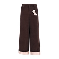 Weekend hub | กางเกงขายาวทรงหลวมลาย polka dot