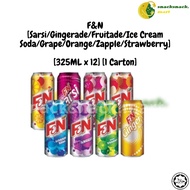 {READY STOCK} F&N [Sarsi/Gingerade/Fruitade/Ice Cream Soda/Grape/Orange/Zapple/Strawberry] [325Ml x 