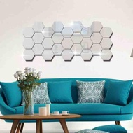 Hexagon Mirror Acrylic 7PCS Wall Stickers