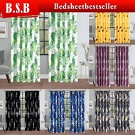 <NEW 2024 GENERATION> LANGSIR (120*210cm) Hook Type Features in 1 Curtain / Semi Blackout Curtain / 