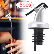 5 PCS Oil Bottle Stopper Lock Plug Seal Leak-proof Nozzle Sprayer Oil Bottle Stopper Cap Liquor Disp