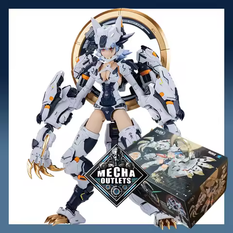 E-Model FENRIR ATK GIRL SERIES White Werewolf Anime Full Suit Girl 1/12 Scale Full Articulation Plas