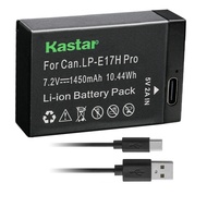 Kastar 1-Pack LP-E17H Pro Battery W/Type-C Cable Compatible with Canon LP-E17 LP-E17H, 9967B02 Batte