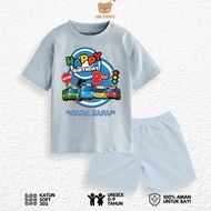 Jolly Kids 4 BUS Birthday T-Shirt Set for Boys and Girls Ages 1-9 Years