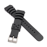 20mm 22mm 24mm Diver Rubber Watch Band Black Silicone Sports Wrist Strap Bracelet Spring Bars Tool Set for Seiko for Casio Watch