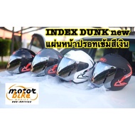 Helmet INDEX DUNK Special Edition Silver Dark Mercury Front Plate Uv Protection