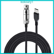 KOKO Flexible Braided USB C to 3Pin XLR Sound Cable for Q701 K712 K702 K240 K240