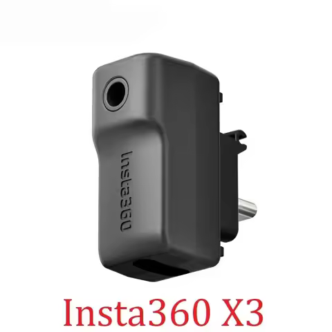 Insta360 X3 Mic Adapter For Insta 360 ONE X 3 Vlog Video Original Accessories