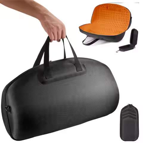 Hard EVA Outdoor Travel Carrying Bag With Shoulder Strap Case for JBL Boombox 3/Boombox 2 Wireless S