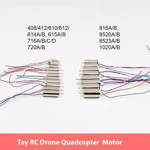DC 3V-3.7V Mini Coreless Motor 408,412,612,615,716,720,816,8520,8523,1020 High Speed Strong Magnetic