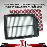 ENGINE AIR FILTER PERODUA BEZZA 1.0, AXIA 1.0 1KR-VE 2017" -2019" 17801-BZ140 PENAPIS ANGIN KERETA