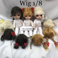 Wig len Tóc giả dành cho búp bê BJD Size 1/8 Baboliy Amy handmade