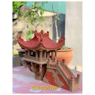 Tiểu cảnh chùa một cột h33cm gốm sứ Bát Tràng