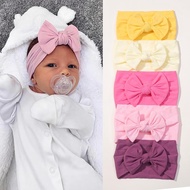 5Pcs Ikat Kepala Bayi Berbentuk Riben Nylon, Ikat Rambut Lembut dan Anjal dengan Riben untuk Bayi Ba