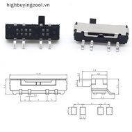 HCVN 10Pcs 4 Pin Mini Slide Switch On-OFF 3Position Micro Slide Toggle Switch Miniature Horizontal S