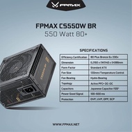 Power Supply 550W FPMAX CS550W 80 Plus Bronze