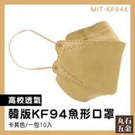 【丸石五金】摺疊口罩 鳥嘴口罩 立體口罩 咖啡色口罩 工作口罩 奶茶口罩 10片入 MIT-KF94K