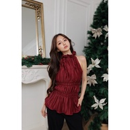 Viorth | Ilia top Halter pleats top