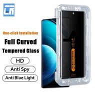 3D One-click Installation Tempered Glass for Vivo X100 X90 X80 X70 Pro Plus Privacy Screen Protector