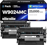 JCTONER W9024MC Black Toner Cartridges 2 Pack Compatible Replacement for HP Laserjet Managed MFP E42