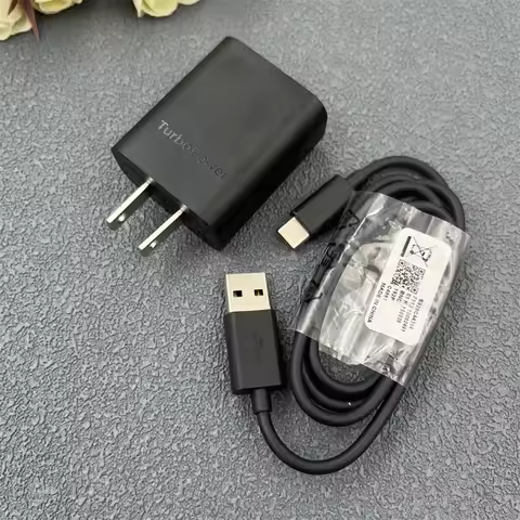 Original 12V/1.5A Fast Charger US TurboPower Adapter 1M Type C Cable For Motorola Edge S Pro/Edge+ R