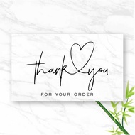 10-30pcs New Thank You For Supporting Package Decoration "Gorgeous Thanks" Business Card Handmade Wi