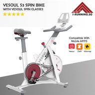 [Magnetic Resistance ★ Spin Class App] Yesoul S3 Spin Bike ★ 6.5kg Flywheel ★ Official Sole SG Distributor