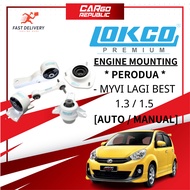 Lokco Perodua Myvi Lagi Best 1.3 / 1.5 [Auto / Manual] Engine Mounting Kit Set Original Made In Mala