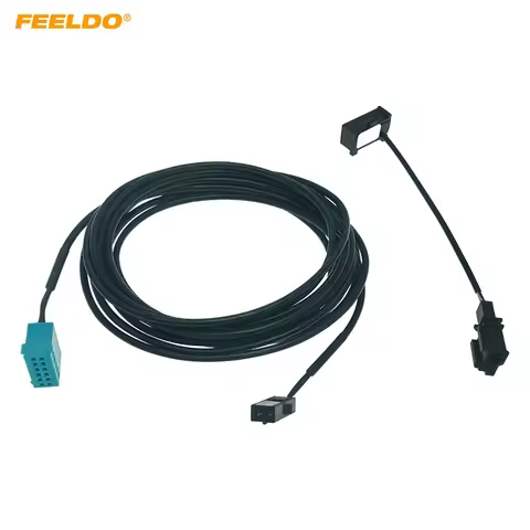 FEELDO Car Navigation Bluetooth Microphone With Wire Harness Cable Adapter For Volkswagen 275A/276B/