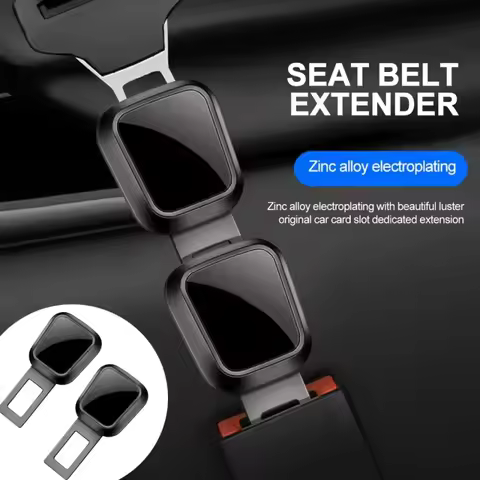 1/2PC Car Seat Belt Clip Extender Insert Lock Buckle Extender Safety Buckle Thick Insert Socket Exte