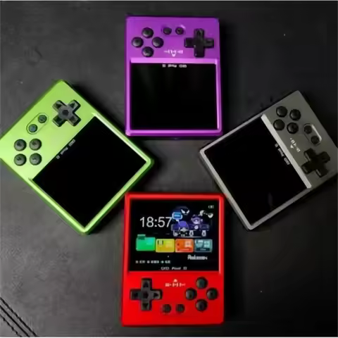 5000+ Games 2025 GKD Pixel 2 Metal Handheld Game Console 2.4" IPS 640x480 Retro PSP PSone 64GB CNC P